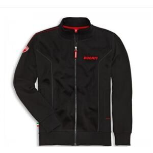 Ducati Company Crewneck Full Front Zip Sweatshirt, Size Medium